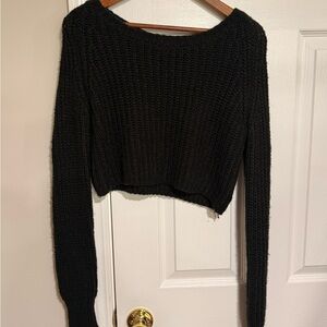 Kimchi Blue Black Knit Women's Sweater